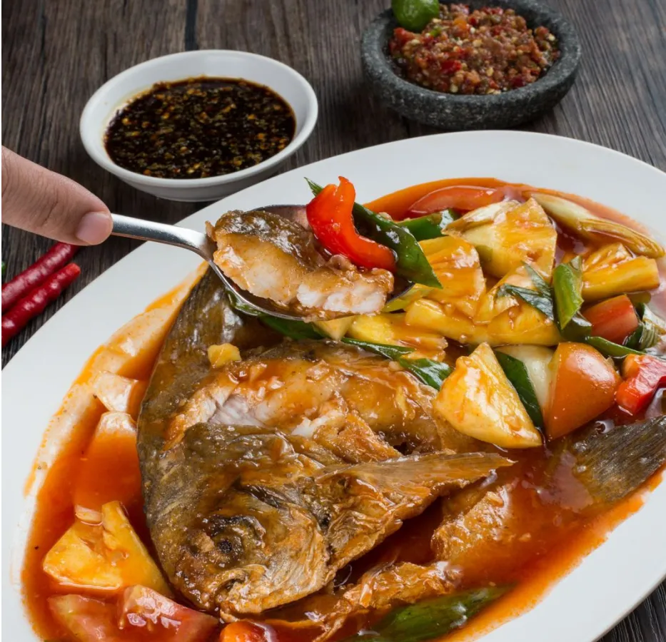 Ikan Bawal Asam Manis